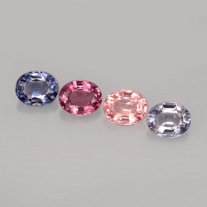 Achetez naturel ct multicolore spinelle gems, coupe ovale, en provenance tanzanie chez gemselect. en stock, livraison internationale!