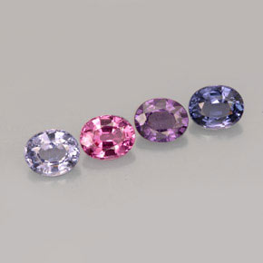 Achetez naturel ct multicolore spinelle gems, coupe ovale, en provenance tanzanie chez gemselect. en stock, livraison internationale!