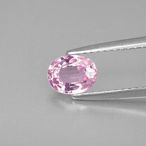 Spinelle rose naturelle coupe ovale, 0,79 ct, VVS-VS