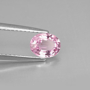 Spinelle rose naturelle coupe ovale, 0,79 ct, VVS-VS