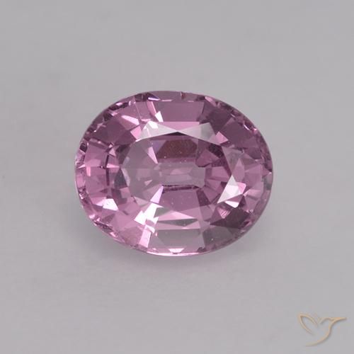 Spinelle violet de 0,71 ct, coupe ovale de 5,7 x 4,8 mm de Tanzanie, Photo A