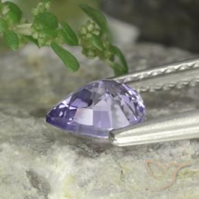 Spinelle Violet Rosâtre naturelle En forme de poire, 0.63 ct, VVS-VS