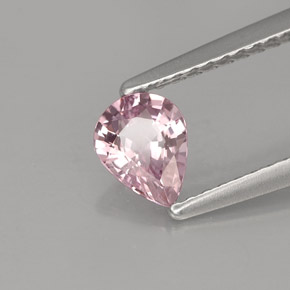 Spinelle rose naturelle en forme de poire, 0,58 ct, VVS-VS