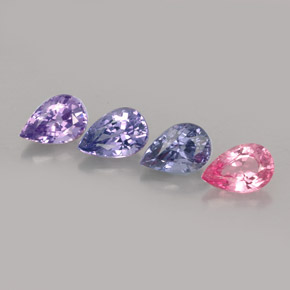 Achetez naturel ct multicolore spinelle gems, en forme de poire, en provenance tanzanie chez gemselect. en stock, livraison internationale!