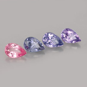 Achetez naturel ct multicolore spinelle gems, en forme de poire, en provenance tanzanie chez gemselect. en stock, livraison internationale!