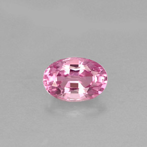 Spinelle rose naturelle coupe ovale, 0,55 ct, VS