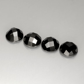 Achetez naturel ct noir spinelle gems, coupe roude, en provenance thaïlande chez gemselect. en stock, livraison internationale!