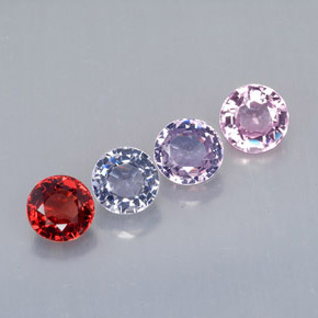 Achetez naturel ct multicolore spinelle gems, coupe roude, en provenance myanmar (birmanie) chez gemselect. en stock, livraison internationale!