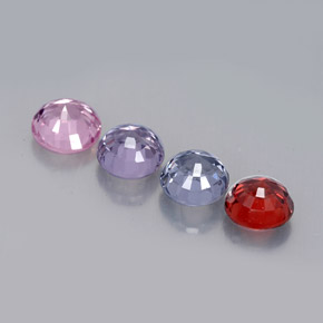 Achetez naturel ct multicolore spinelle gems, coupe roude, en provenance myanmar (birmanie) chez gemselect. en stock, livraison internationale!