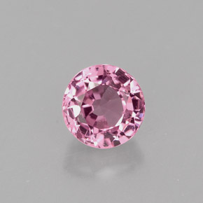 Spinelle rose naturelle coupe roude, 0,89 ct, VS