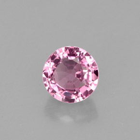 Spinelle rose naturelle coupe roude, 0,89 ct, VS