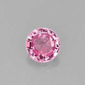 Spinelle rose naturelle coupe roude, 0,74 ct, VVS-VS