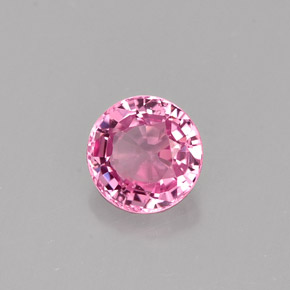 Spinelle rose naturelle coupe roude, 0,74 ct, VVS-VS
