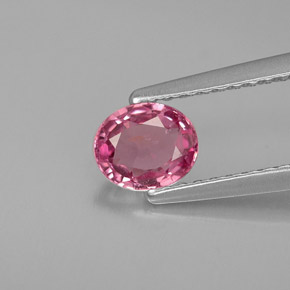 Spinelle rose naturelle coupe ovale, 0,68 ct, VVS-VS