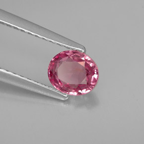 Spinelle rose naturelle coupe ovale, 0,68 ct, VVS-VS
