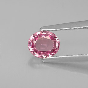 Spinelle rose naturelle coupe ovale, 0,76 ct, VVS