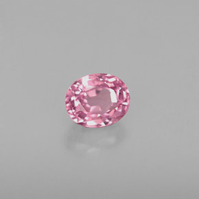 Spinelle rose naturelle coupe ovale, 0,63 ct, VVS-VS
