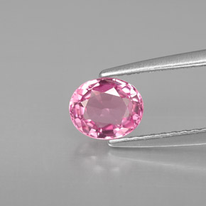Spinelle rose naturelle coupe ovale, 0,79 ct, VVS-VS