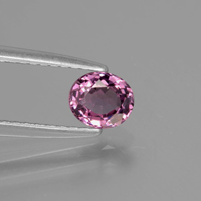 Spinelle violet naturelle coupe ovale, 0,59 ct, VVS-VS