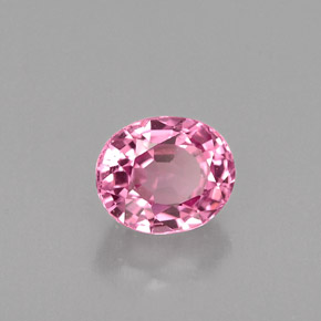 Spinelle rose naturelle coupe ovale, 0,67 ct, VVS-VS