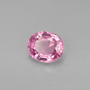 Spinelle rose naturelle coupe ovale, 0,88 ct, VVS-VS