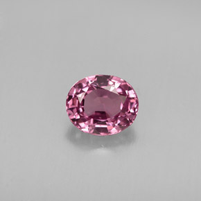 Spinelle violet naturelle coupe ovale, 0,83 ct, VVS-VS