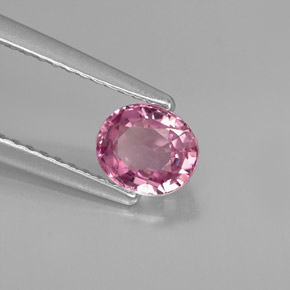 Spinelle rose naturelle coupe ovale, 0,69 ct, VVS-VS