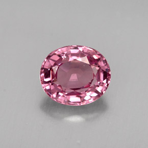 Spinelle violet naturelle coupe ovale, 0,83 ct, VS