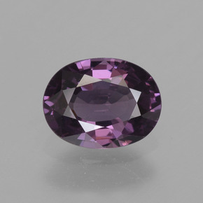 Spinelle pourpre naturelle coupe ovale, 0,82 ct, VVS