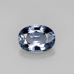 Spinelle bleue naturelle coupe ovale, 0,90 ct, VVS