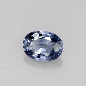 Spinelle bleue naturelle coupe ovale, 0,90 ct, VVS