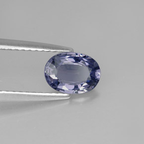 Spinelle bleue naturelle coupe ovale, 0,88 ct, VVS-VS