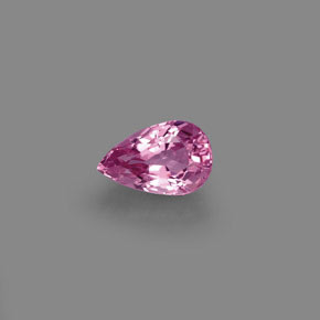 Spinelle rose naturelle en forme de poire, 0,81 ct, VVS