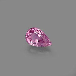 Spinelle rose naturelle en forme de poire, 0,81 ct, VVS