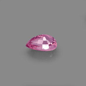 Spinelle rose naturelle en forme de poire, 0,81 ct, VVS