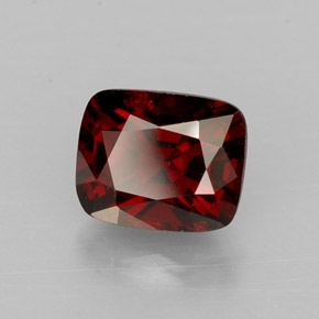 Spinelle rouge naturelle coupe coussin, 1,06 ct, VVS