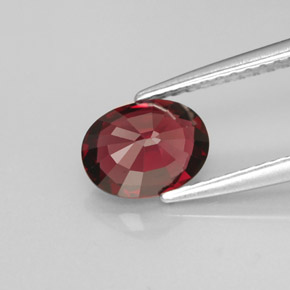 Spinelle rouge naturelle coupe ovale, 1,11 ct, VVS-VS