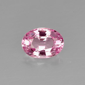 Spinelle rose naturelle coupe ovale, 1,00 ct, VVS