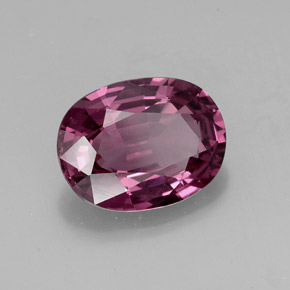Spinelle violet naturelle coupe ovale, 1,98 ct, VS