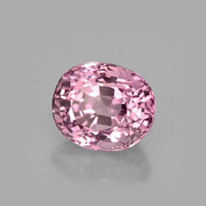 Spinelle rose naturelle coupe ovale, 2,24 ct, VVS