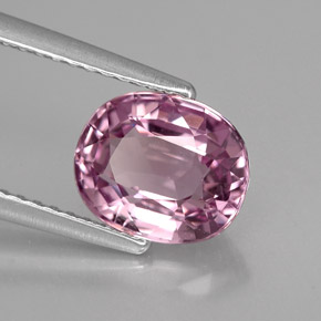 Spinelle violet naturelle coupe ovale, 2,10 ct, VVS