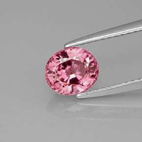 Spinelle rose naturelle coupe ovale, 1,33 ct, VVS-VS