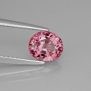 Spinelle rose naturelle coupe ovale, 1,33 ct, VVS-VS