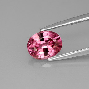Spinelle rose naturelle coupe ovale, 1,19 ct, VVS-VS