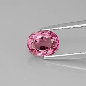 Spinelle rose naturelle coupe ovale, 1,20 ct, VVS-VS