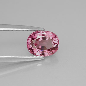 Spinelle rose naturelle coupe ovale, 1,20 ct, VVS-VS
