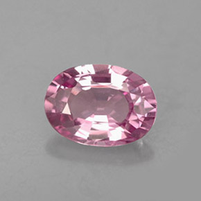 Spinelle rose naturelle coupe ovale, 1,09 ct, VVS-VS