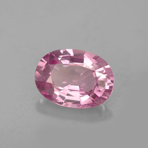 Spinelle rose naturelle coupe ovale, 1,09 ct, VVS-VS