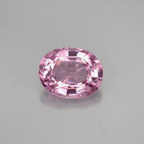 Spinelle rose naturelle coupe ovale, 1,50 ct, VVS-VS