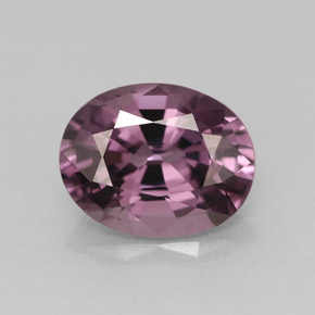 Spinelle violet naturelle coupe ovale, 1,55 ct, VVS-VS